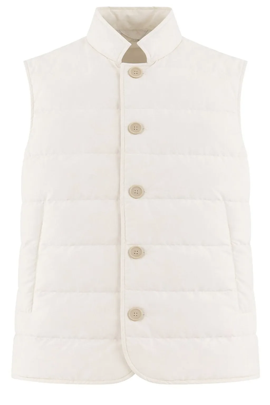 Eleventy Quilted Stand-Collar Down Vest