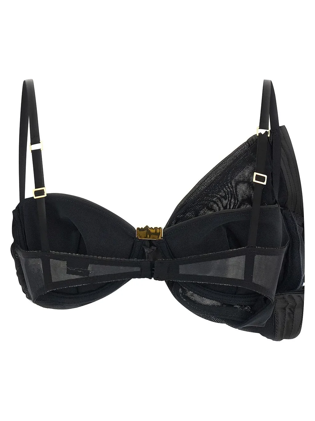 Elisabetta Franchi Asymmetrical Pattern Satin Bra