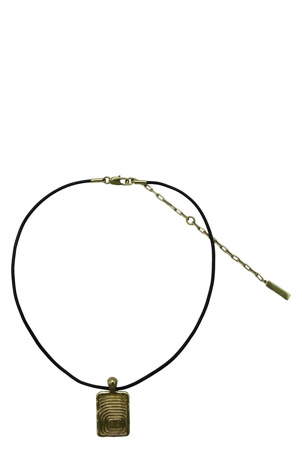 Ellery Zodiac Rectangular Pendant Necklace