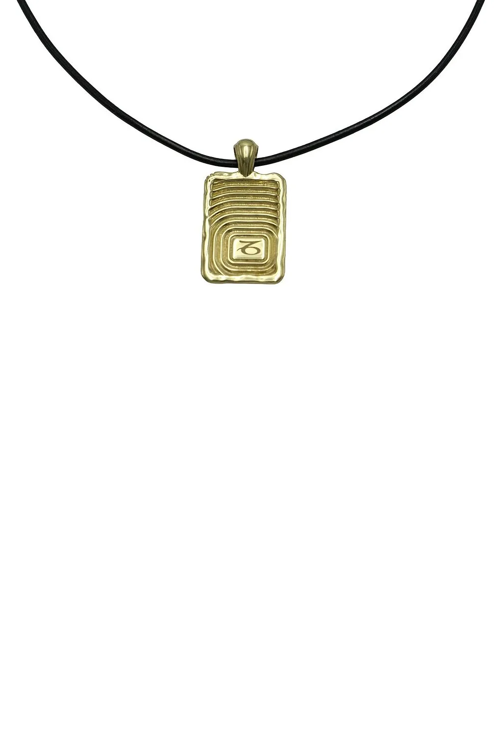 Ellery Zodiac Rectangular Pendant Necklace