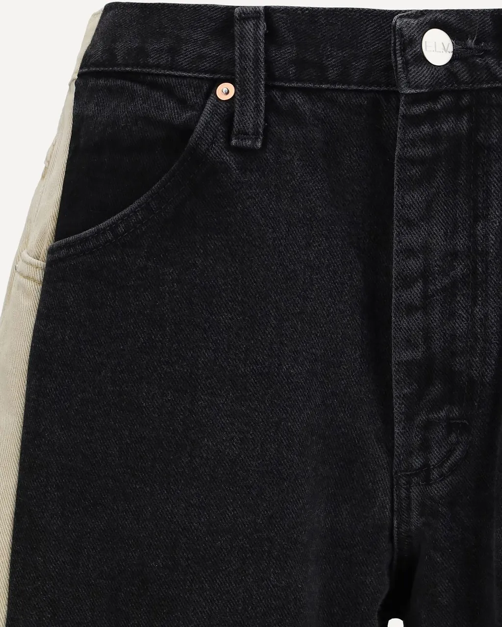 Freya Contrast-Cut Jeans