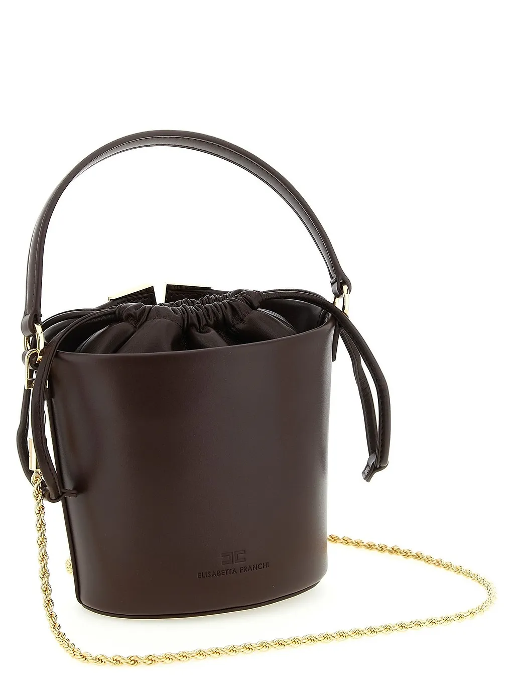 Elisabetta Franchi Logo Detailed Bucket Bag