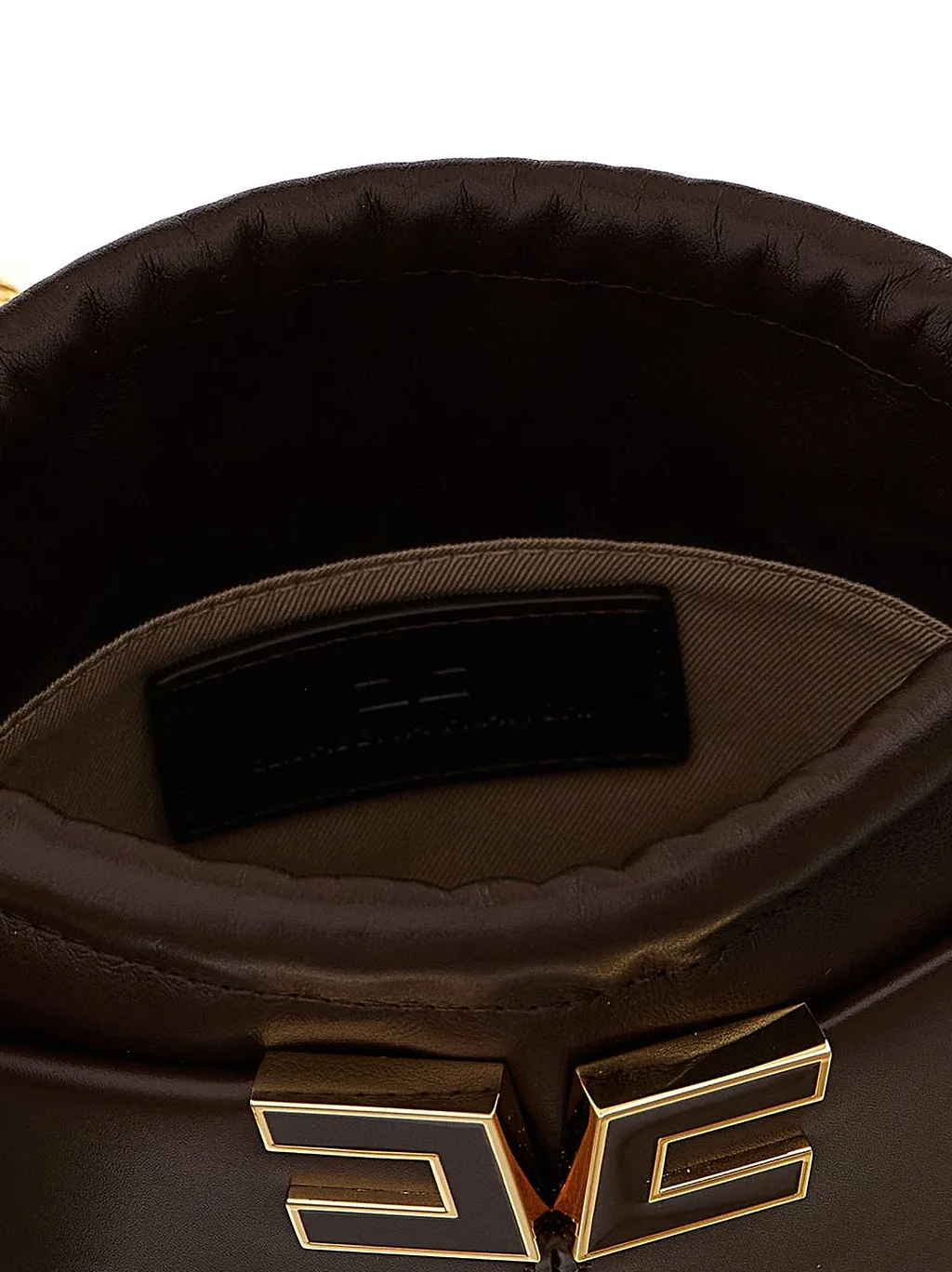 Elisabetta Franchi Logo Detailed Bucket Bag