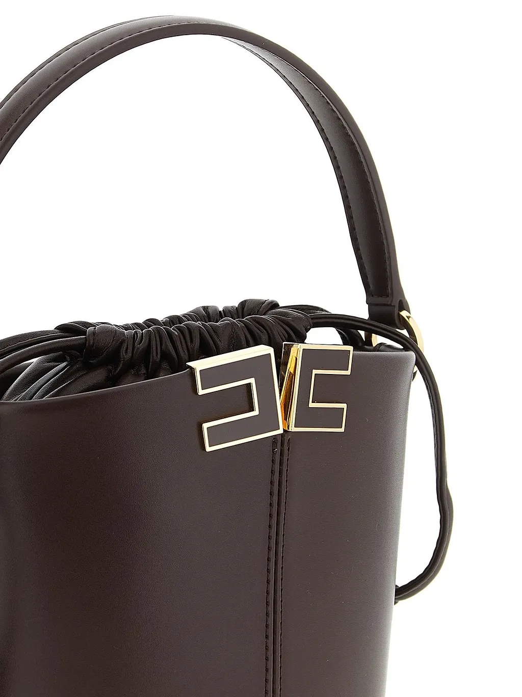 Elisabetta Franchi Logo Detailed Bucket Bag