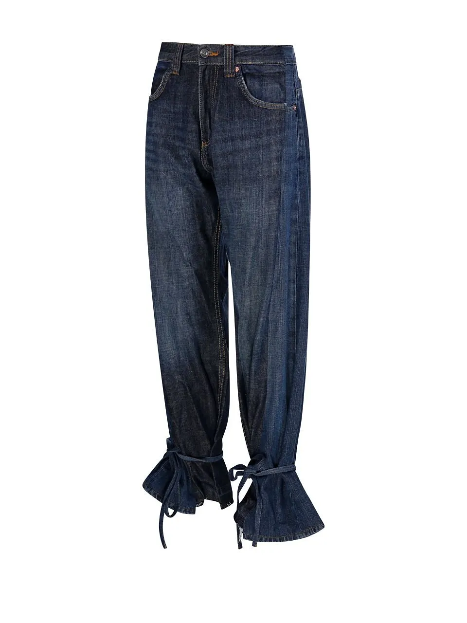 Ridley Ruffle-Hem Jeans