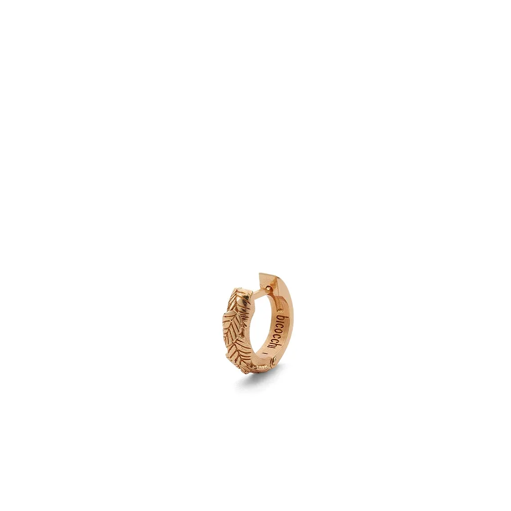 Leaves Hoop Earring