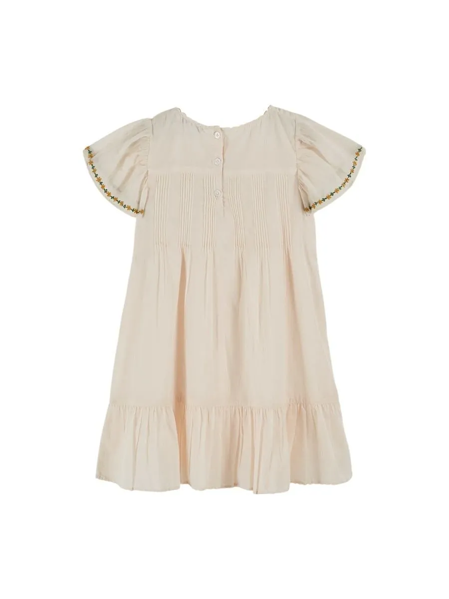 Emile Et Ida Embroidered Ruffled Dress