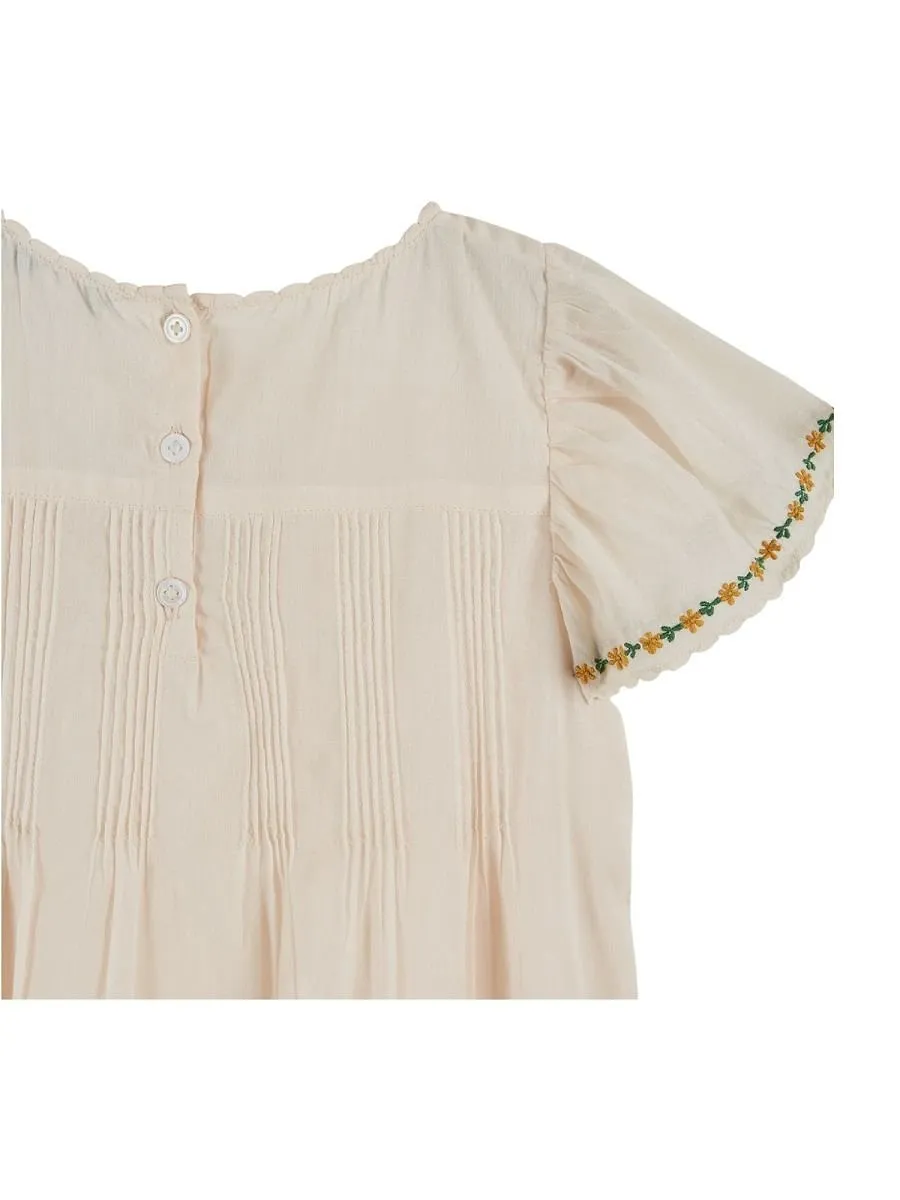 Emile Et Ida Embroidered Ruffled Dress