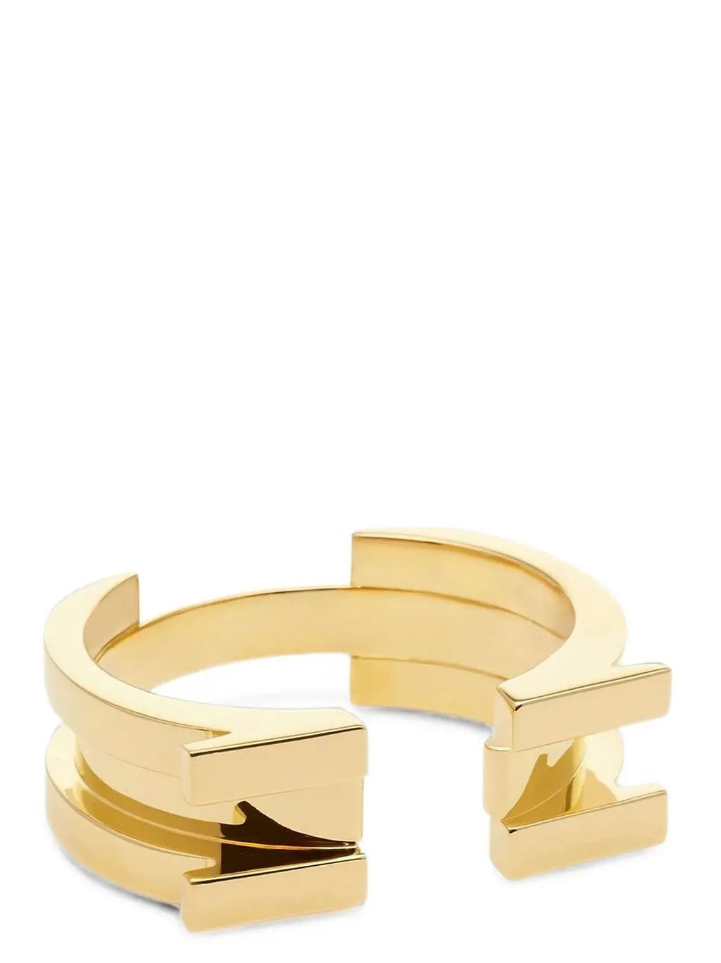 Elisabetta Franchi Logo Open Bangle Bracelet