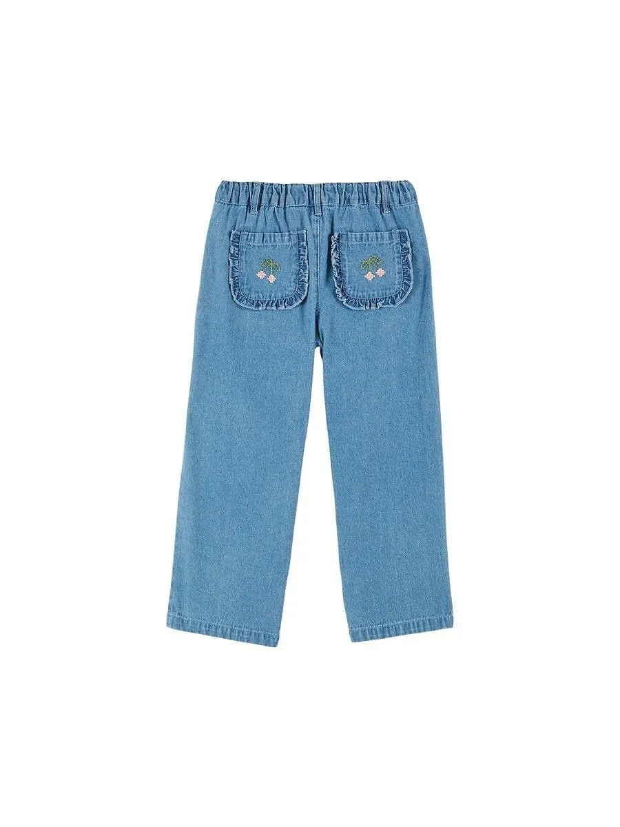 Emile Et Ida Ruffled Cherry Pocket Pants