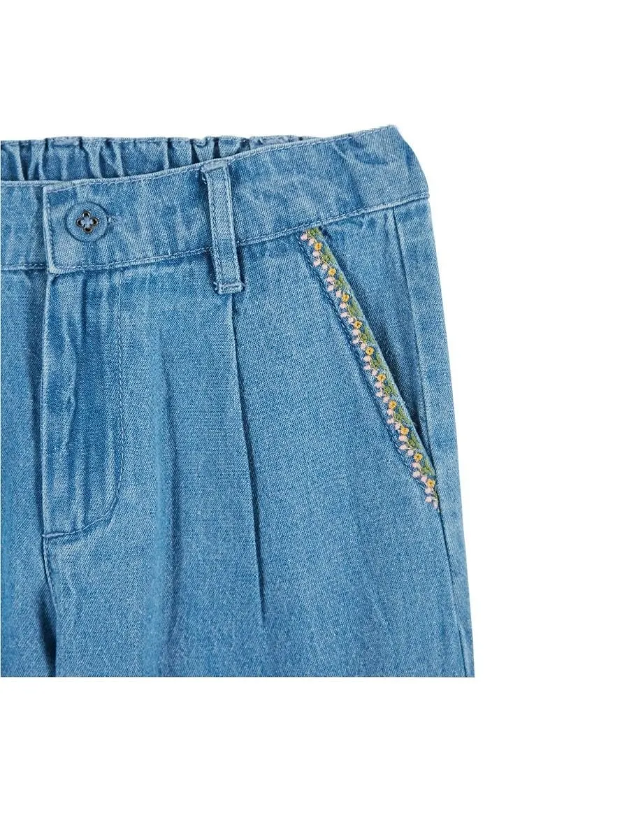 Emile Et Ida Ruffled Cherry Pocket Pants