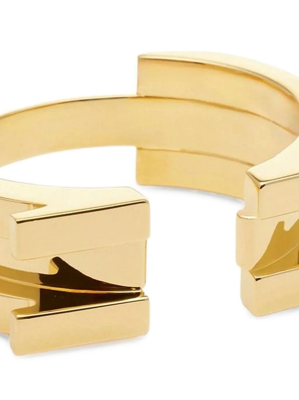 Elisabetta Franchi Logo Open Bangle Bracelet