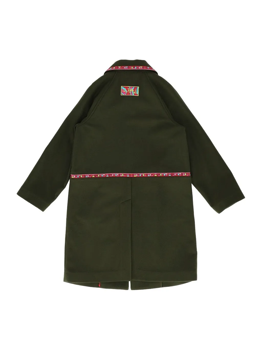Emilio Pucci Junior Geometric-Trim Logo Patch Coat