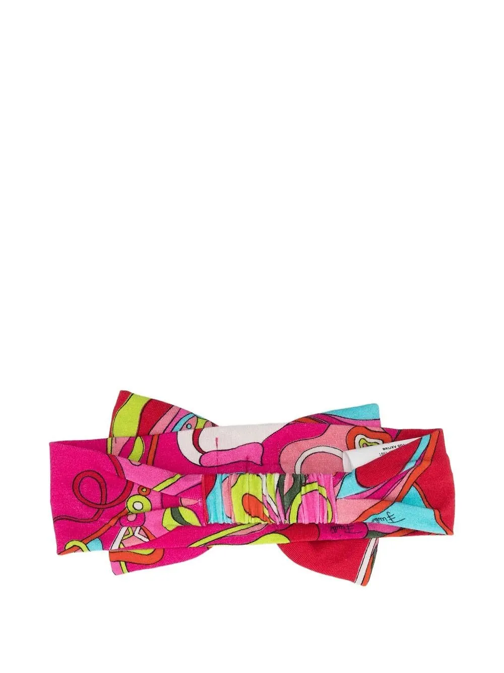 Iride-Printed Bow Elasticated Headband