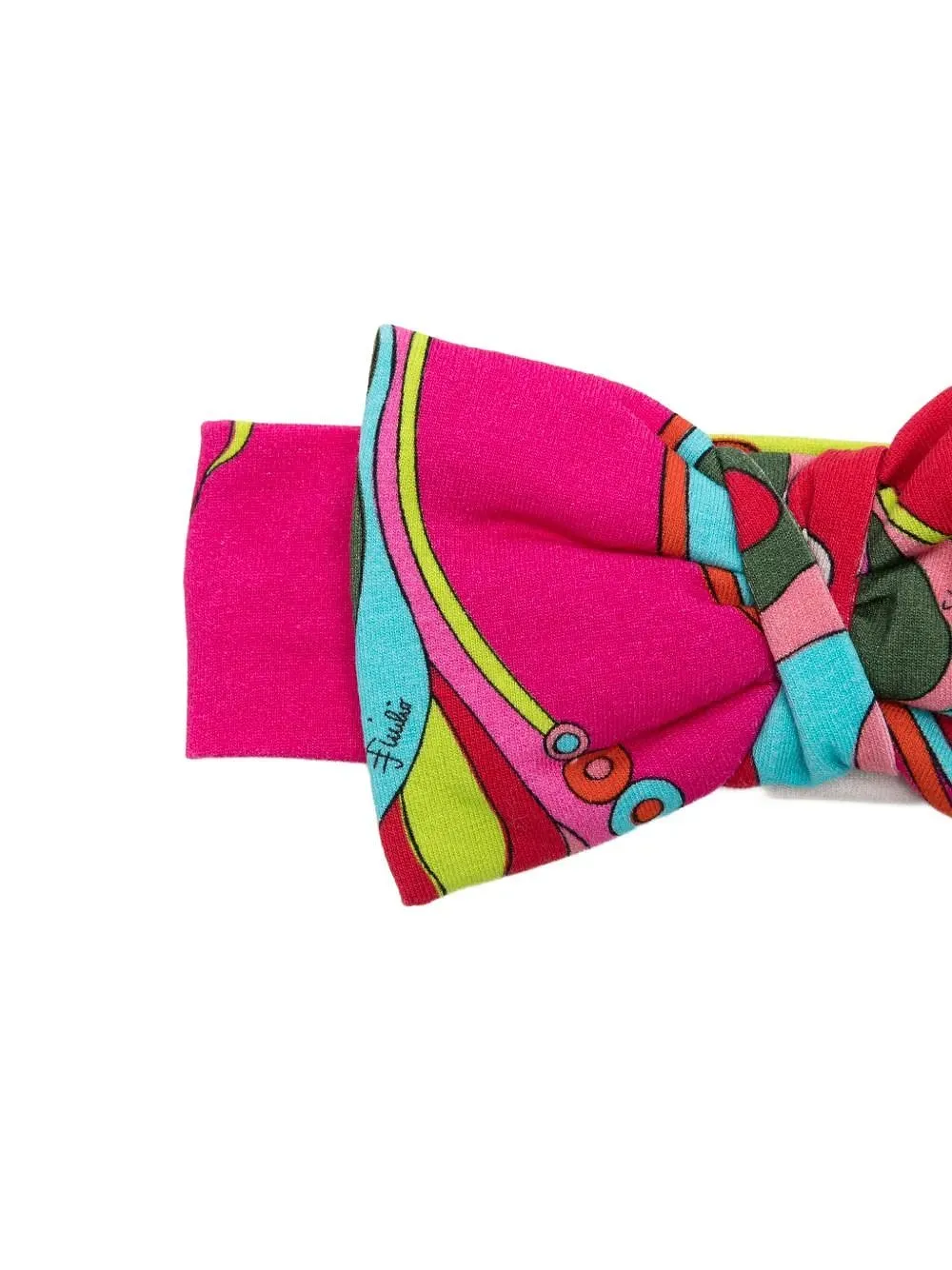 Iride-Printed Bow Elasticated Headband