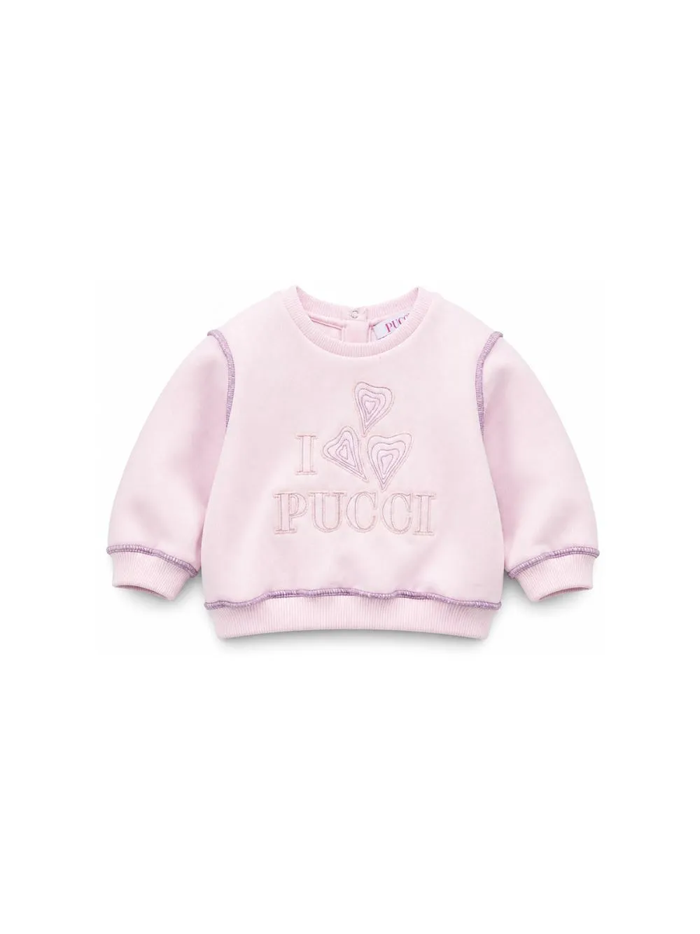Emilio Pucci Junior Logo Embroidered Crewneck Sweatshirt