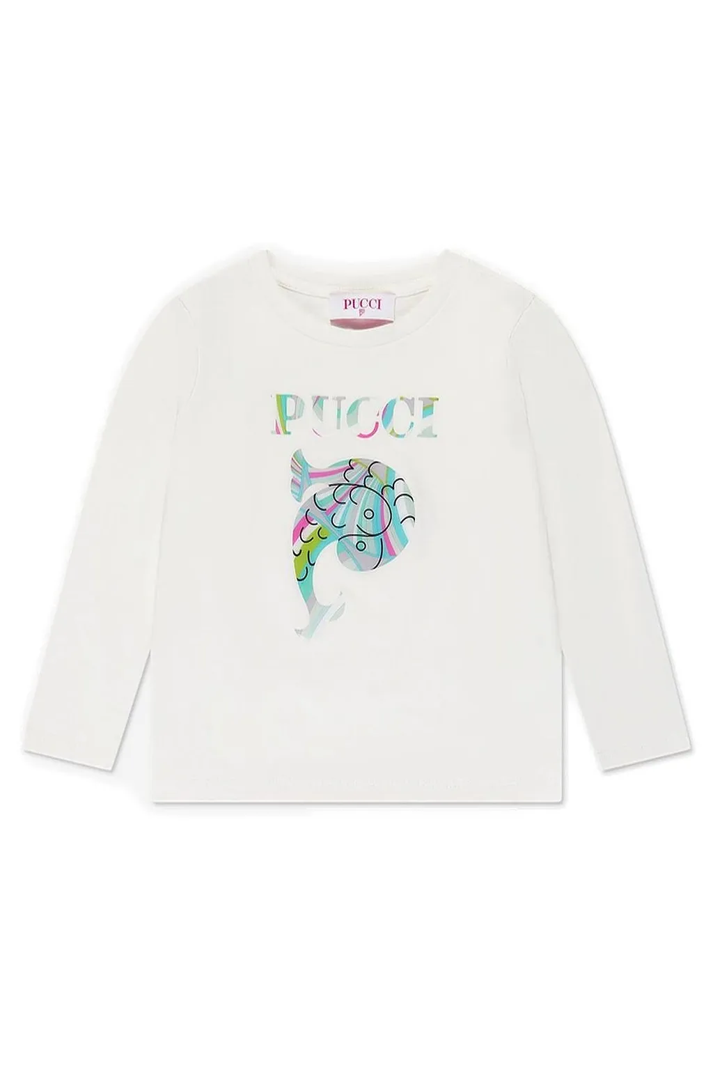 Emilio Pucci Junior Logo Printed Crewneck T-Shirt