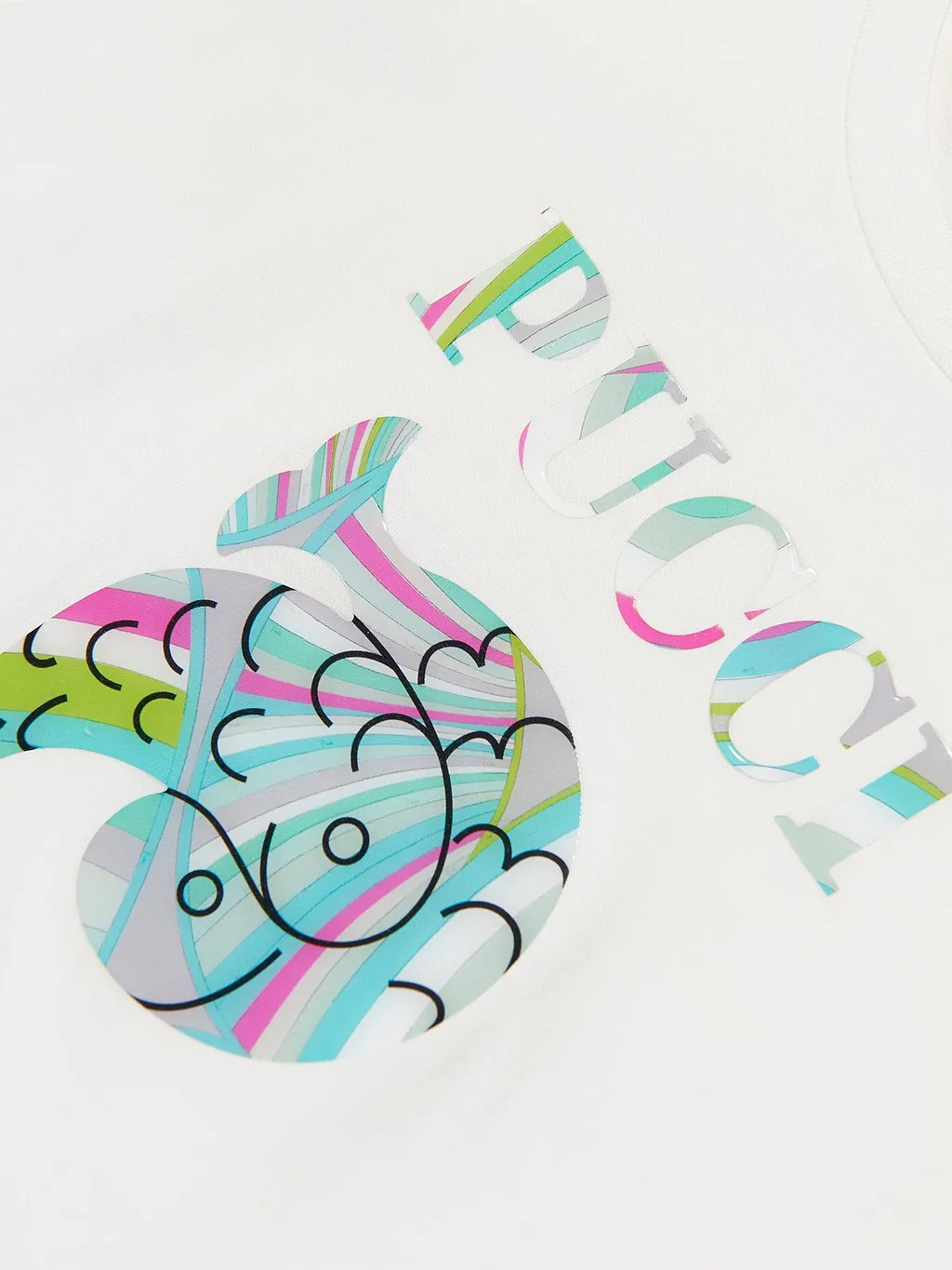 Emilio Pucci Junior Logo Printed Crewneck T-Shirt