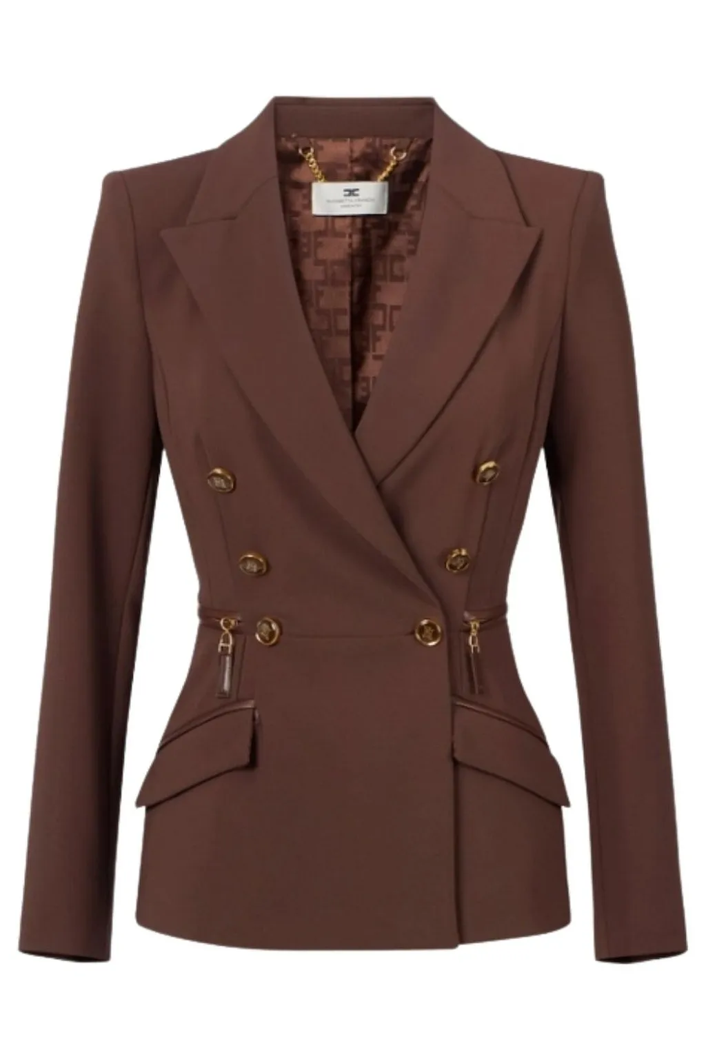 Elisabetta Franchi Double Breasted Tailored Blazer