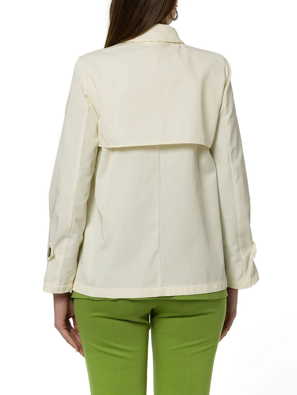 Emme Marella Double-Breasted Water-Repellent Gabardine Trench Coat