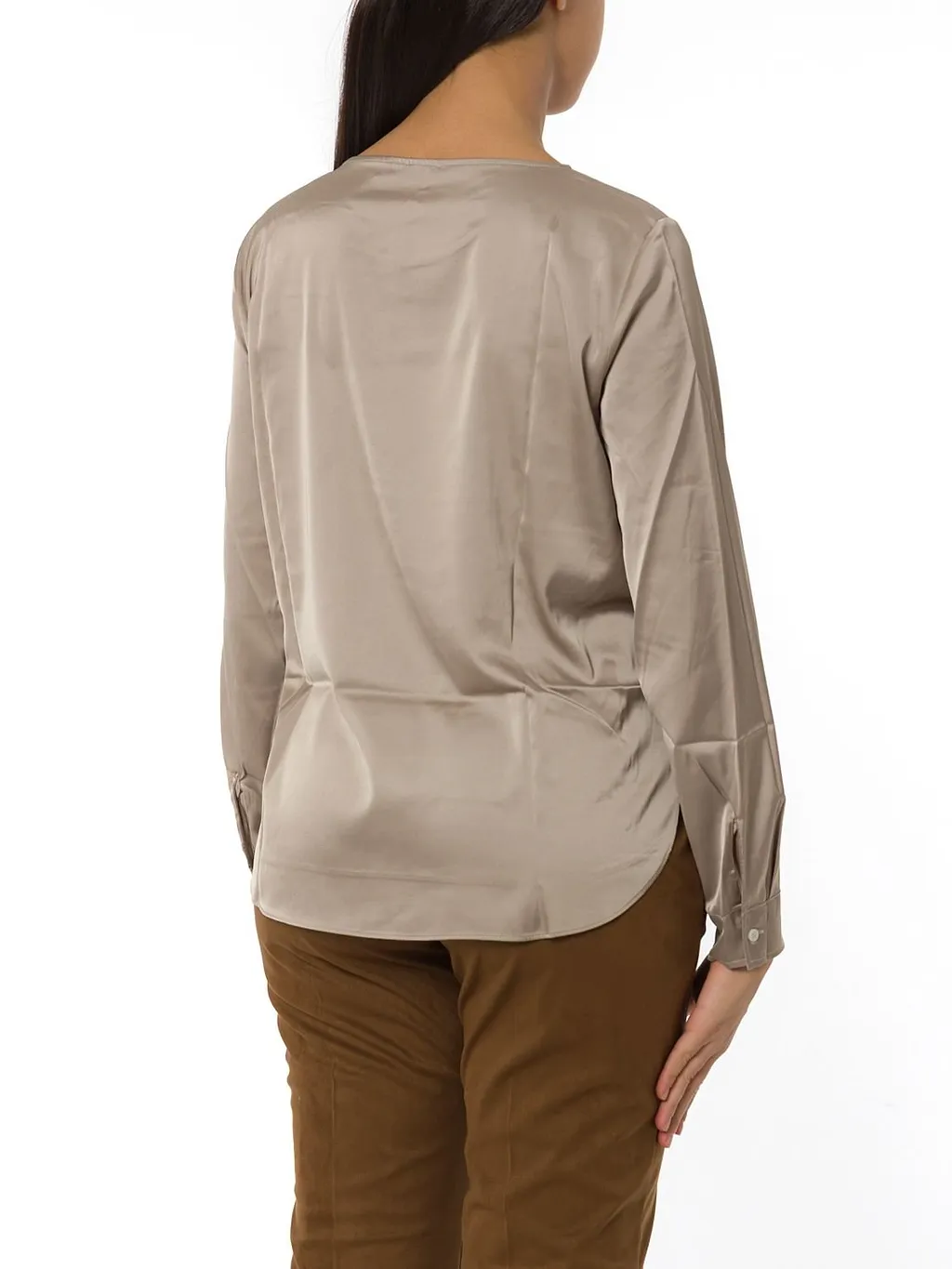 Emme Marella Long Sleeve Crewneck Blouse