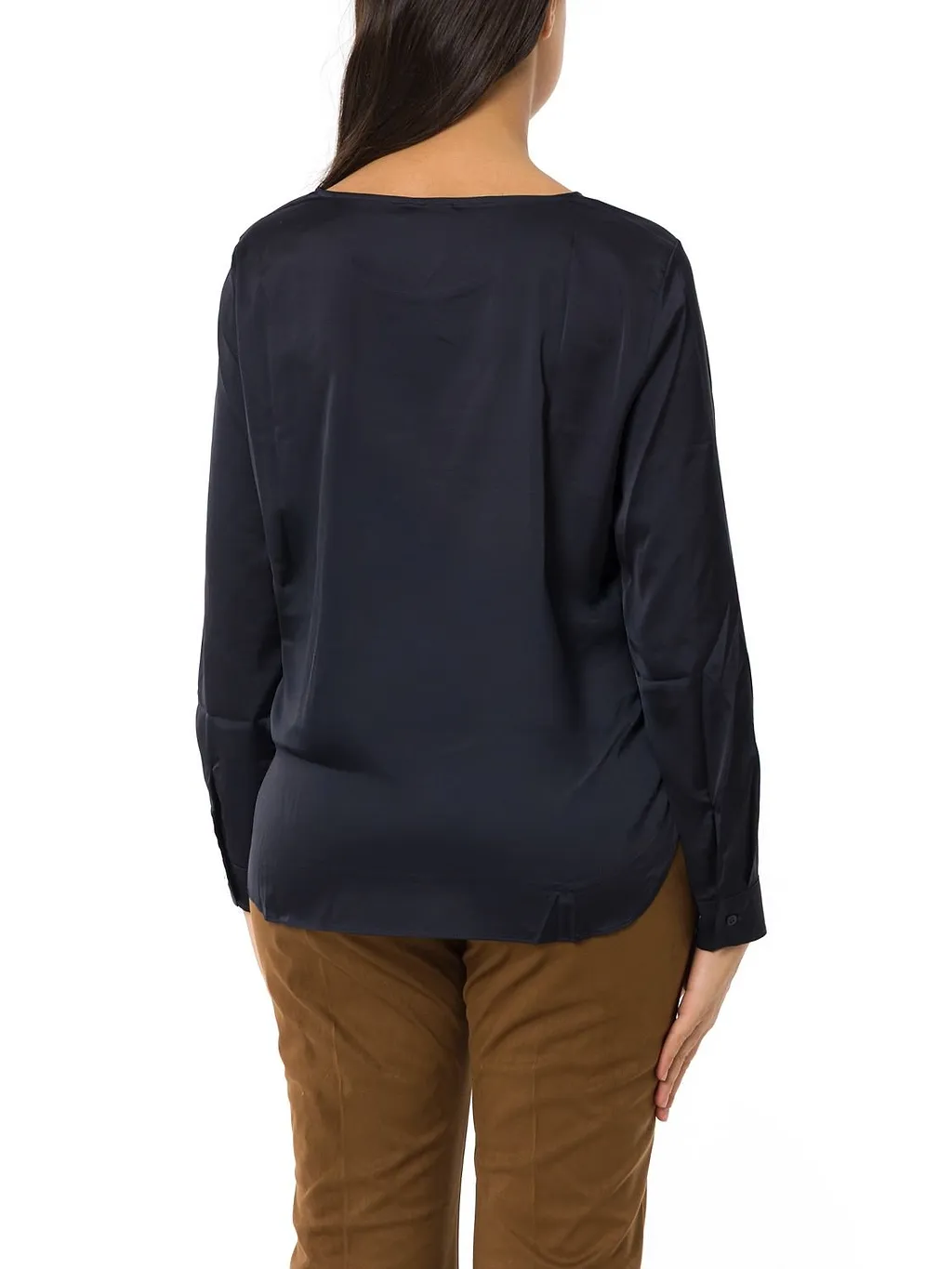 Emme Marella Long Sleeve Crewneck Blouse