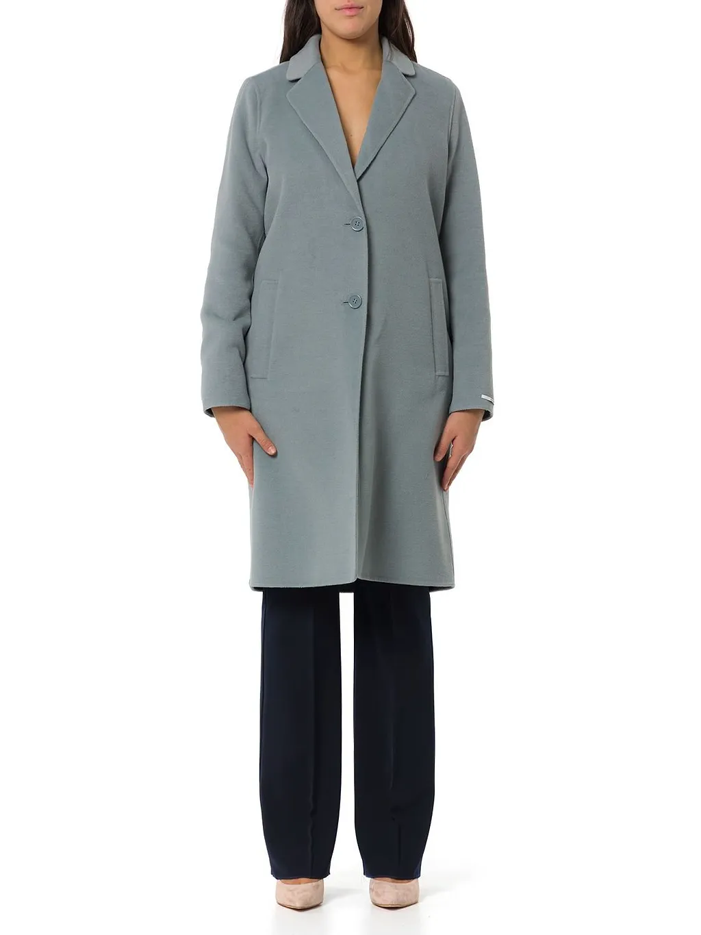 Emme Marella Long Sleeve Single Breasted Coat