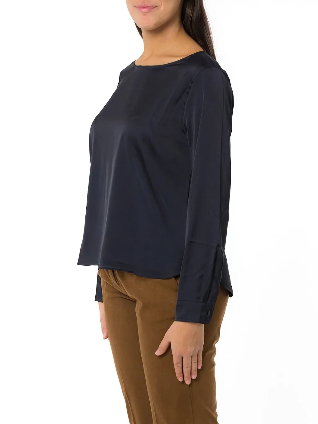 Emme Marella Long Sleeve Crewneck Blouse