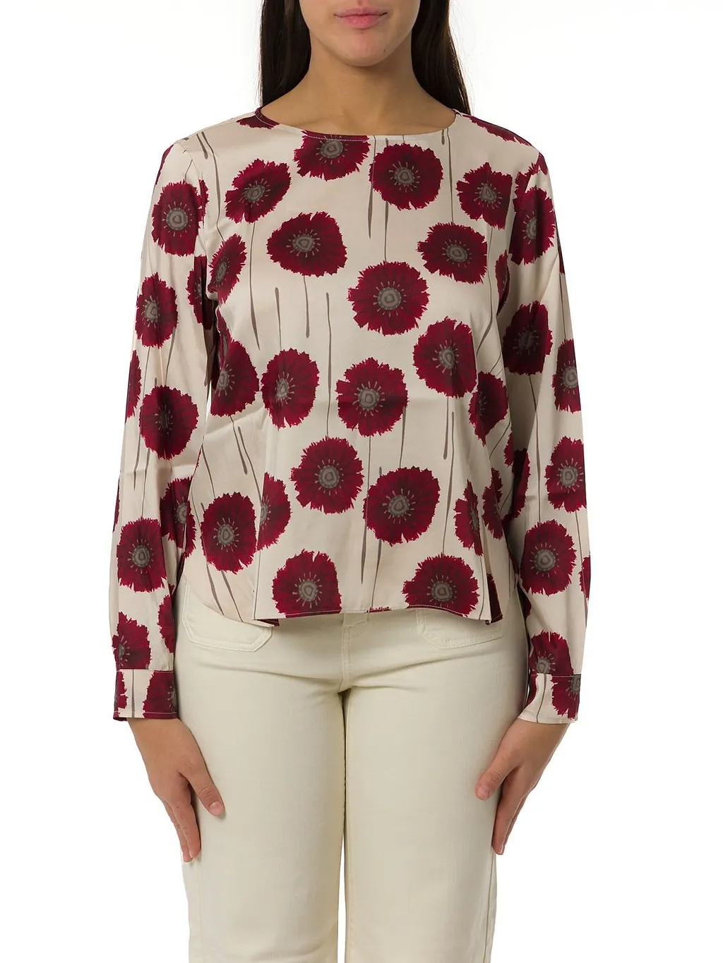 Emme Marella Printed Crewneck Blouse