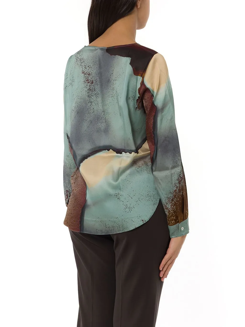 Emme Marella Printed Crewneck Blouse