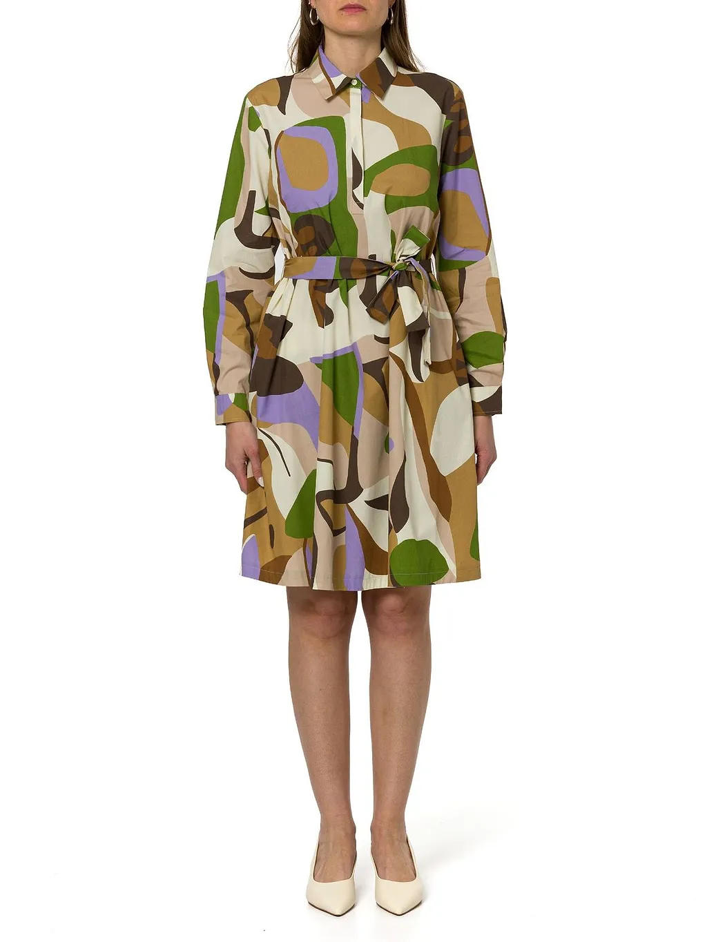 Emme Marella Printed Poplin Dress