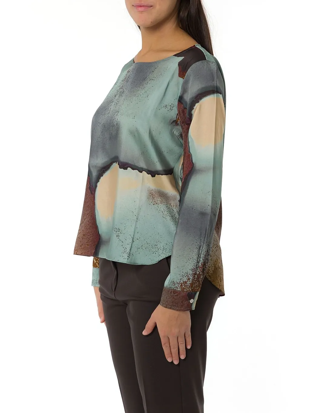 Emme Marella Printed Crewneck Blouse