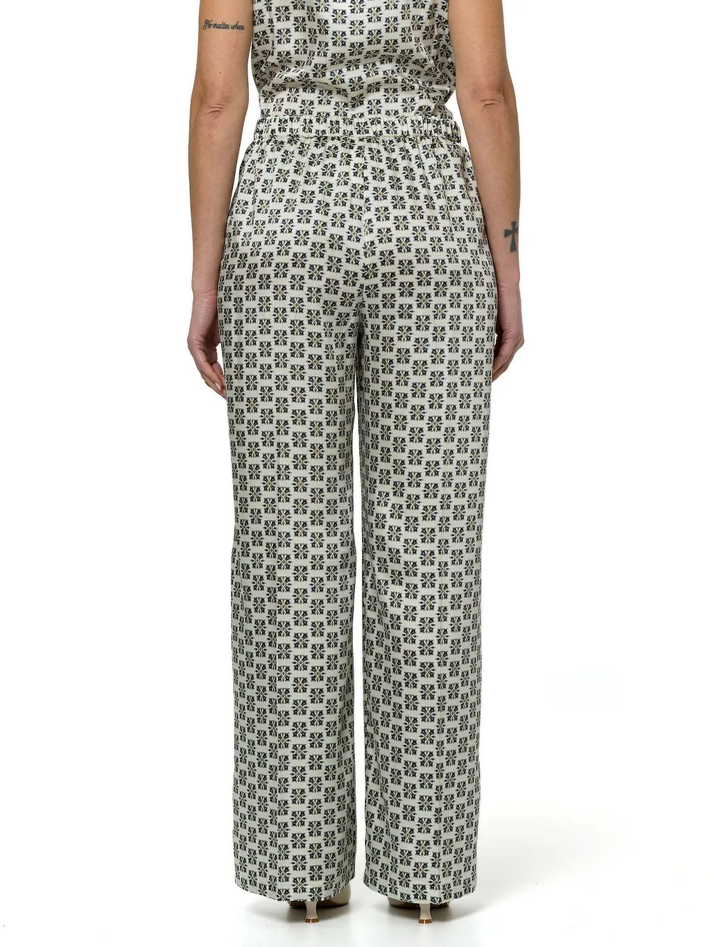 Emme Marella Printed Twill Trousers