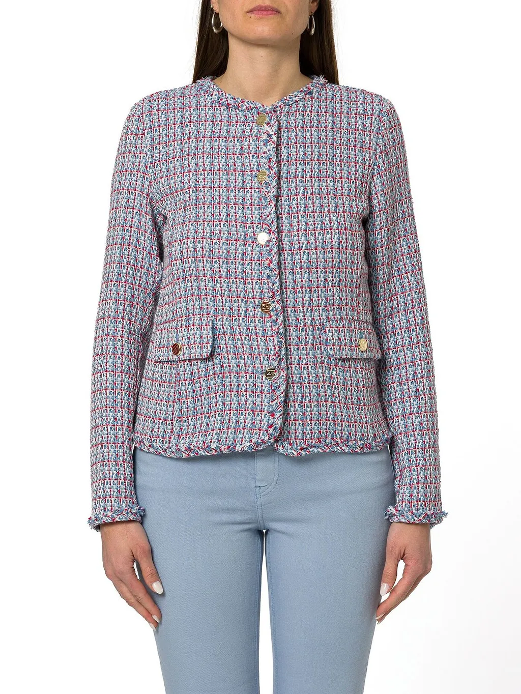 Emme Marella Semi-Fitted Basketweave Jacket