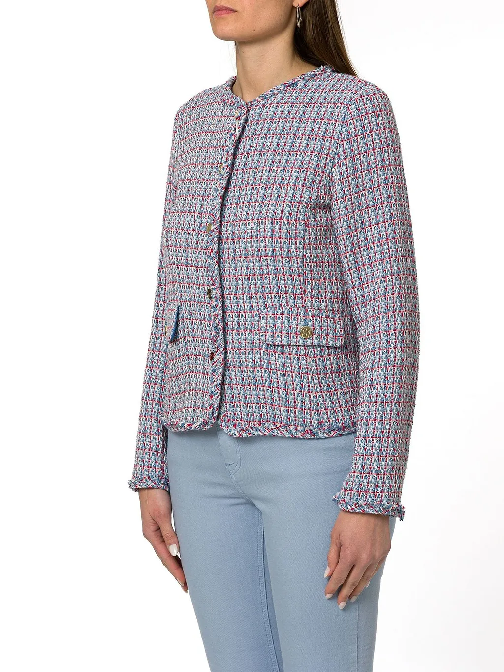 Emme Marella Semi-Fitted Basketweave Jacket