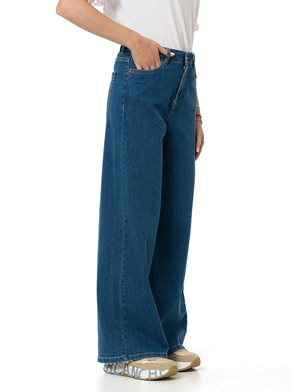 Emme Marella Stretch Wide-Leg Jeans