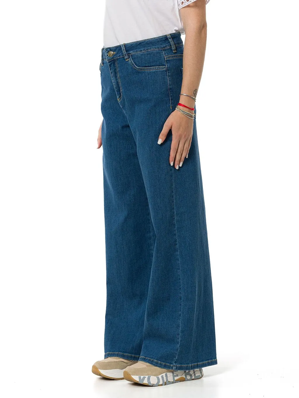 Emme Marella Stretch Wide-Leg Jeans