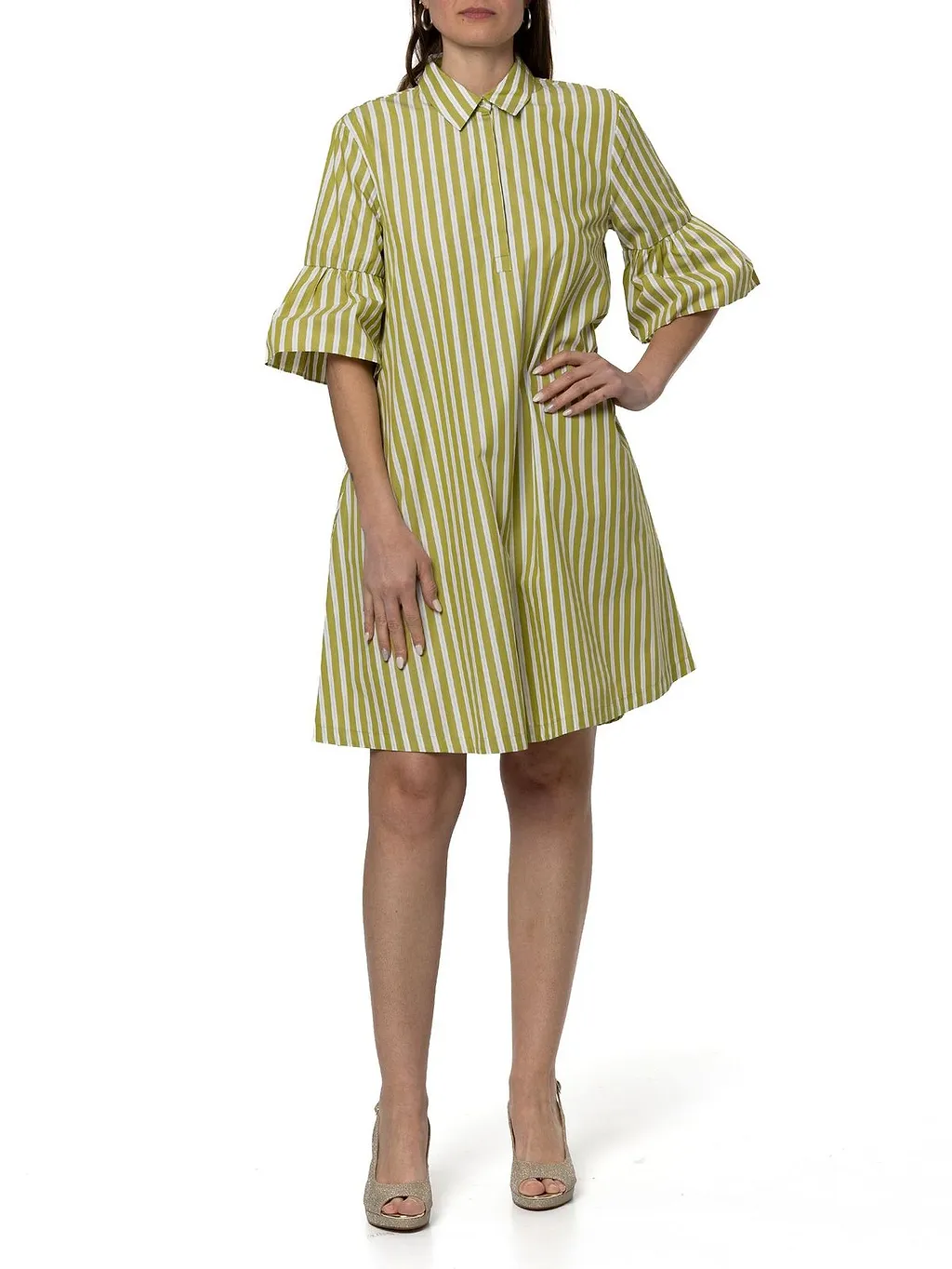 Emme Marella Striped Shirt Dress