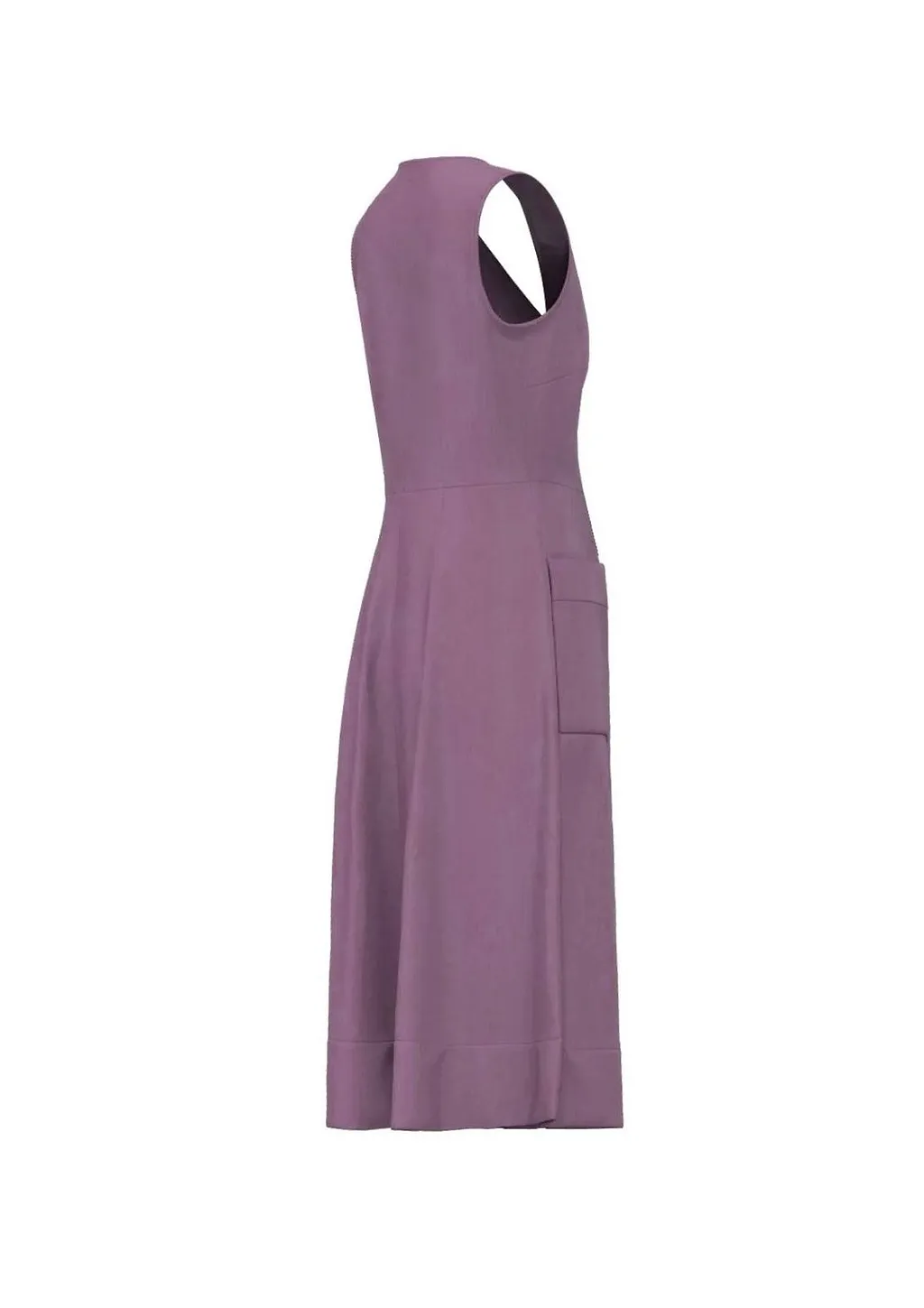 V-Neck Pleated Dress