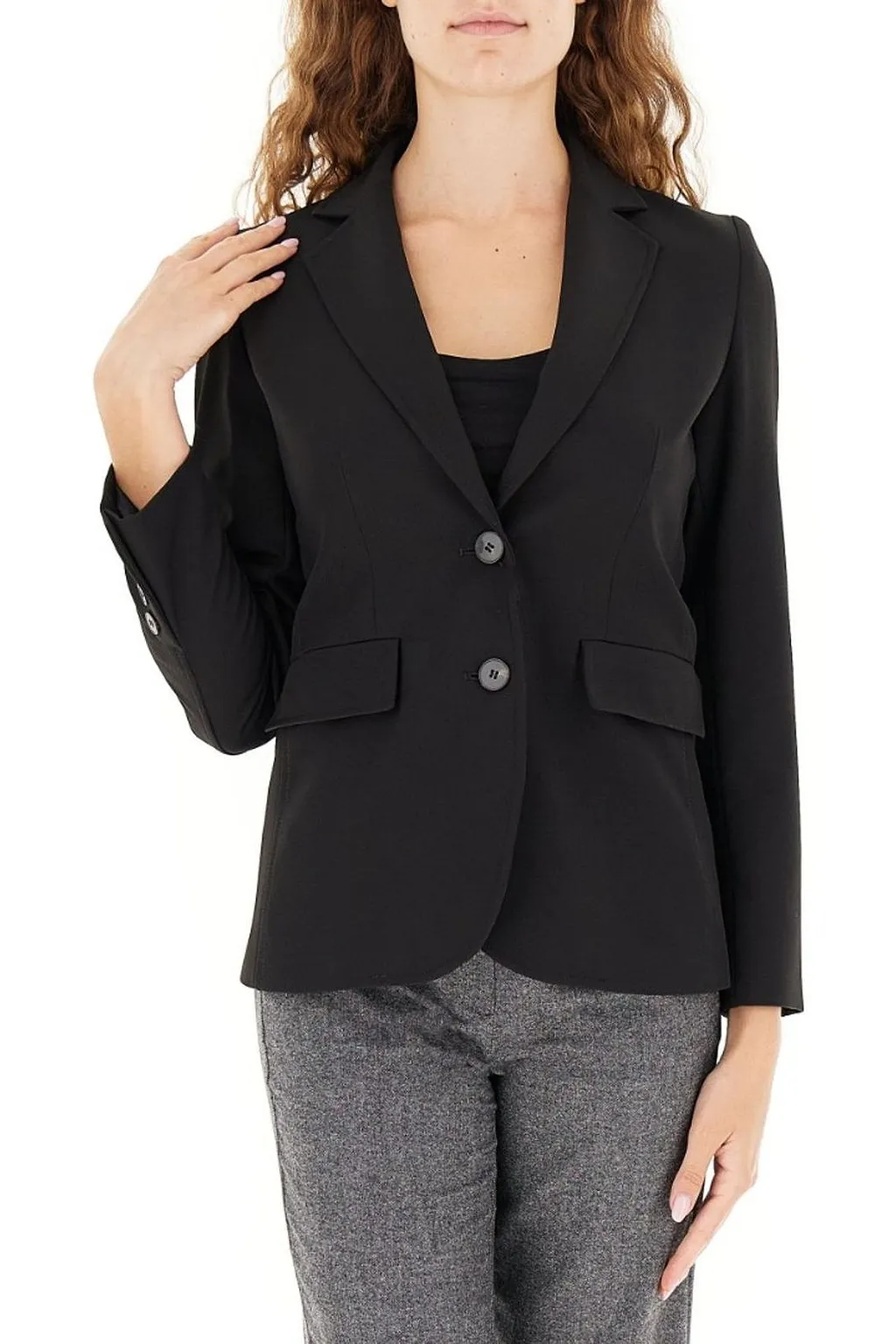 Emme Marella Two-Button Stretch Blazer