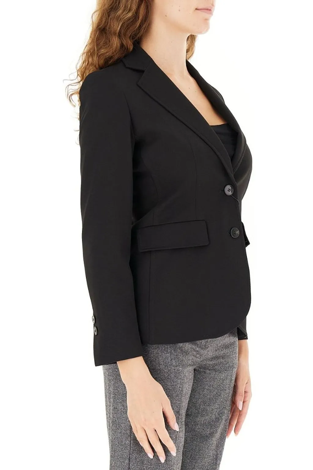 Emme Marella Two-Button Stretch Blazer
