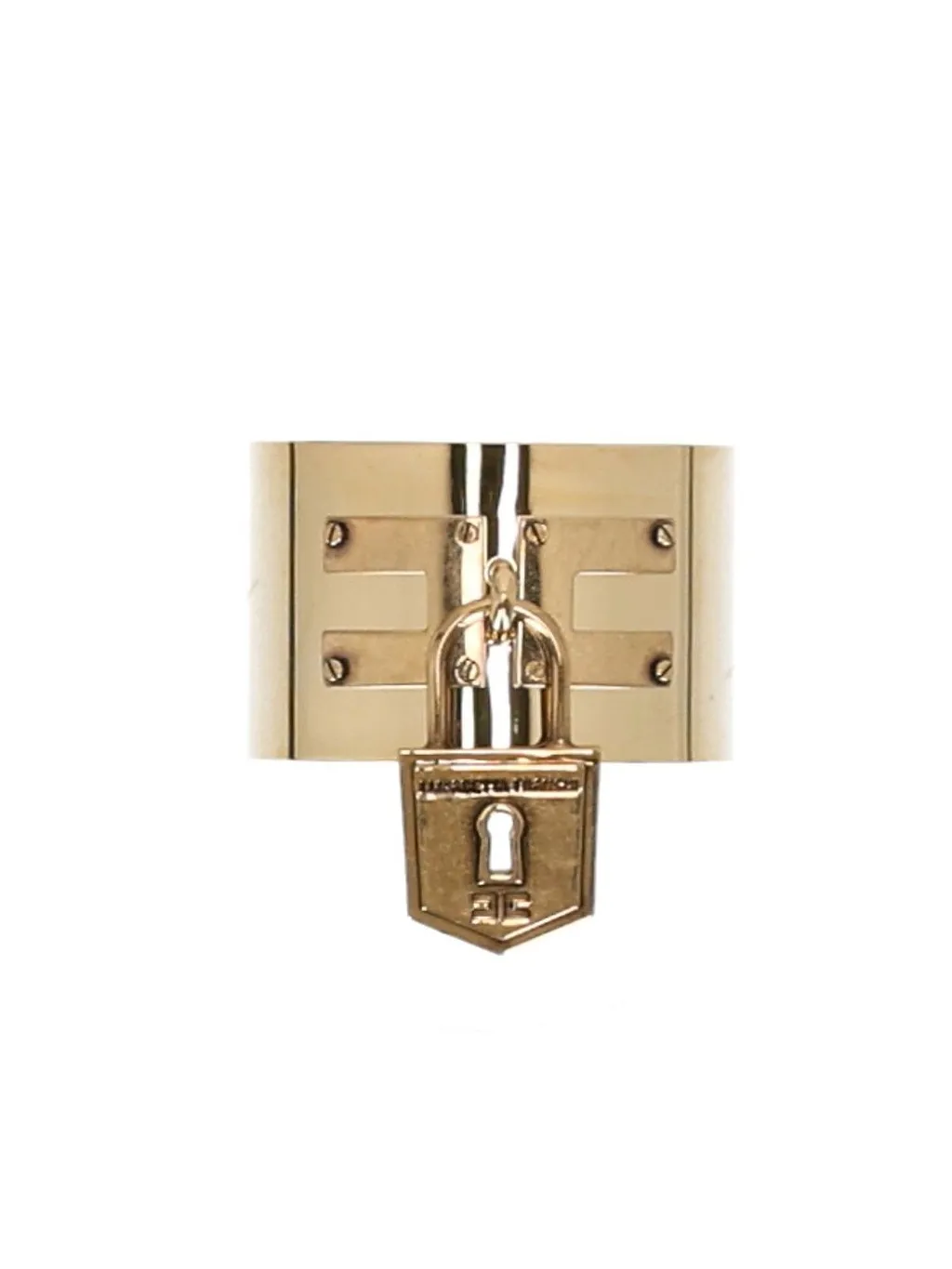 Elisabetta Franchi Rigid Padlock Bracelet