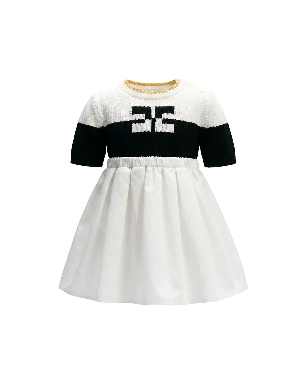 Elisabetta Franchi La Mia Bambina Panelled Crewneck Dress