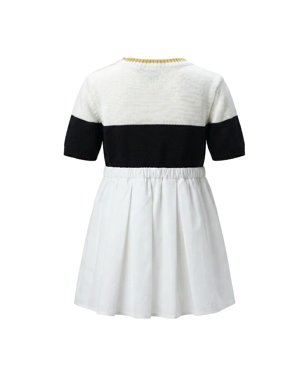 Elisabetta Franchi La Mia Bambina Panelled Crewneck Dress
