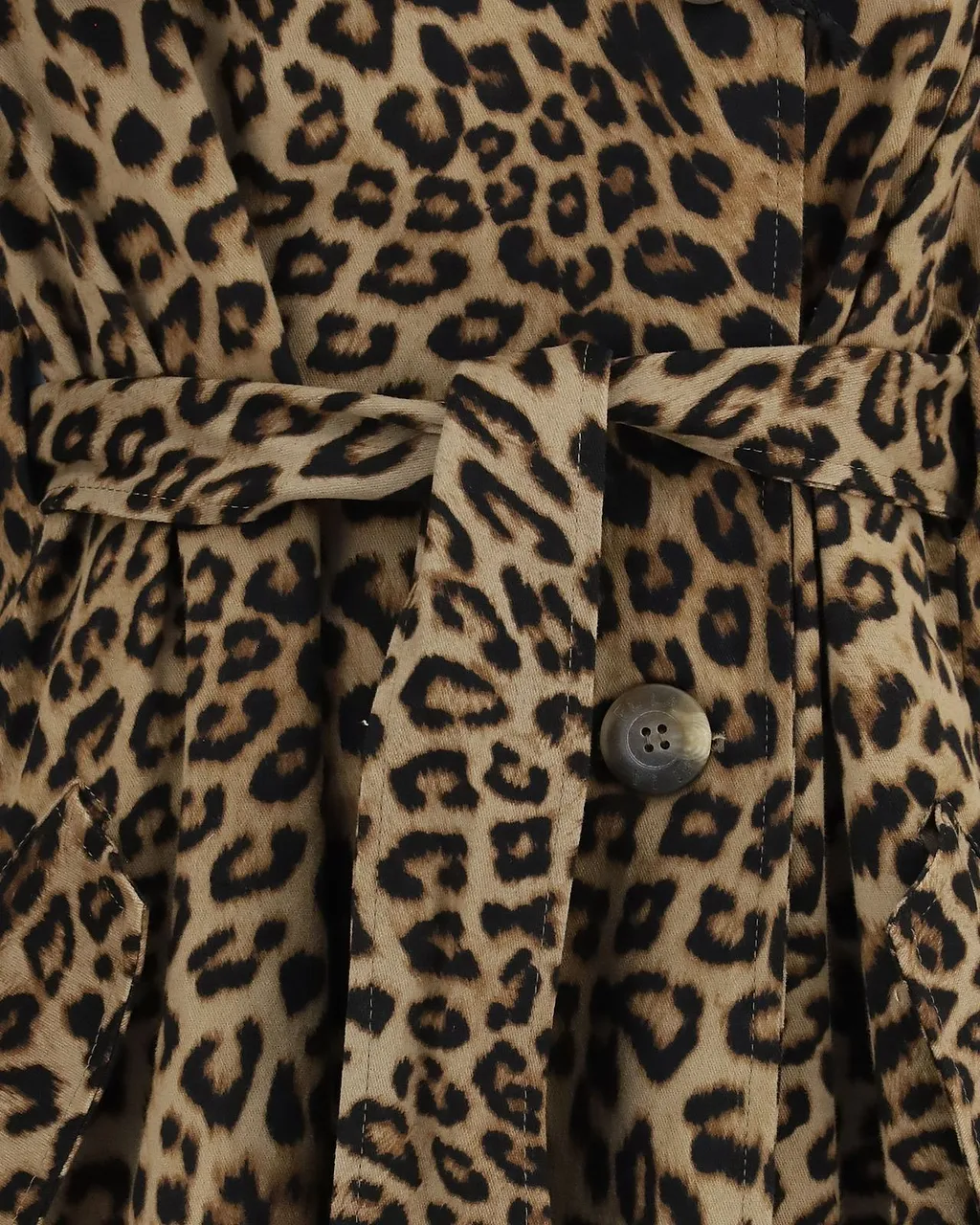 Ella Batwing Sleeve Printed Trench Coat