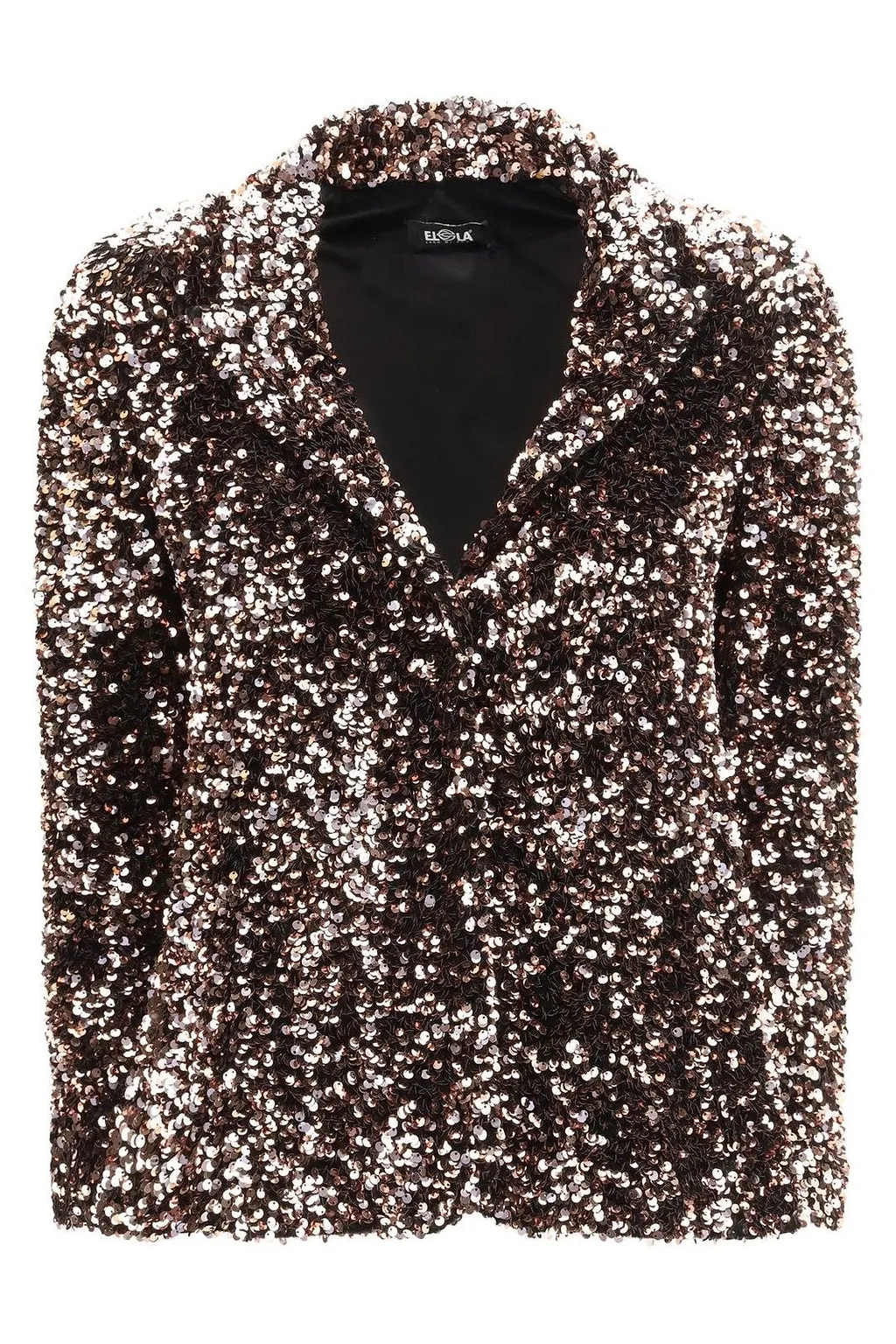 Ella Single-Breasted Sequin Blazer