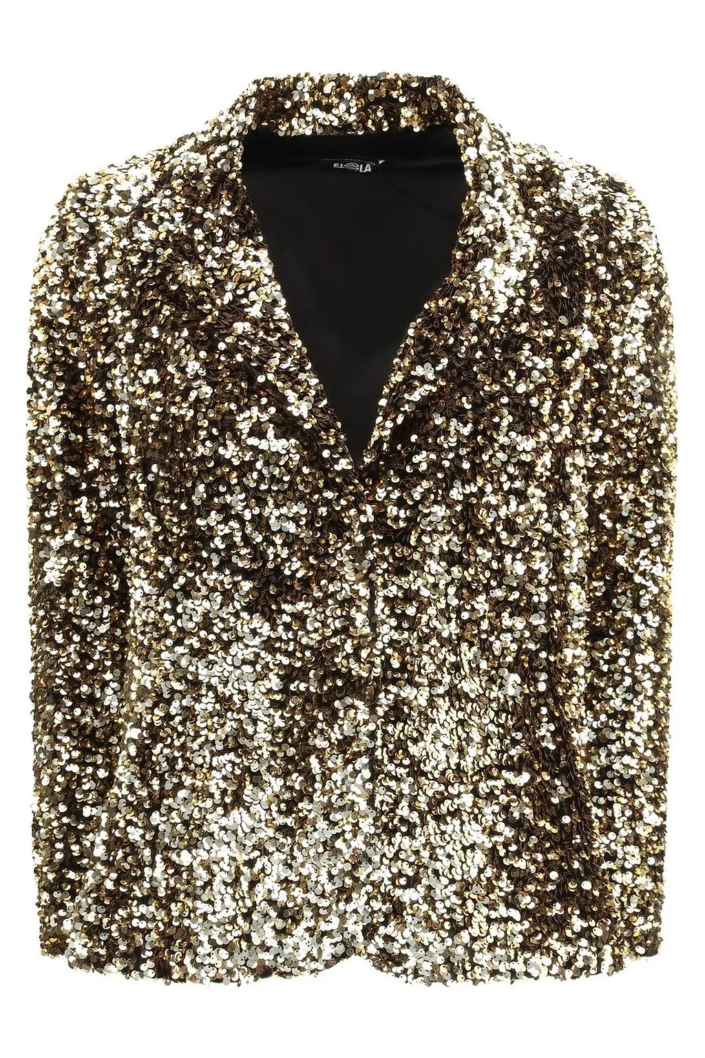 Ella Single-Breasted Sequin Blazer