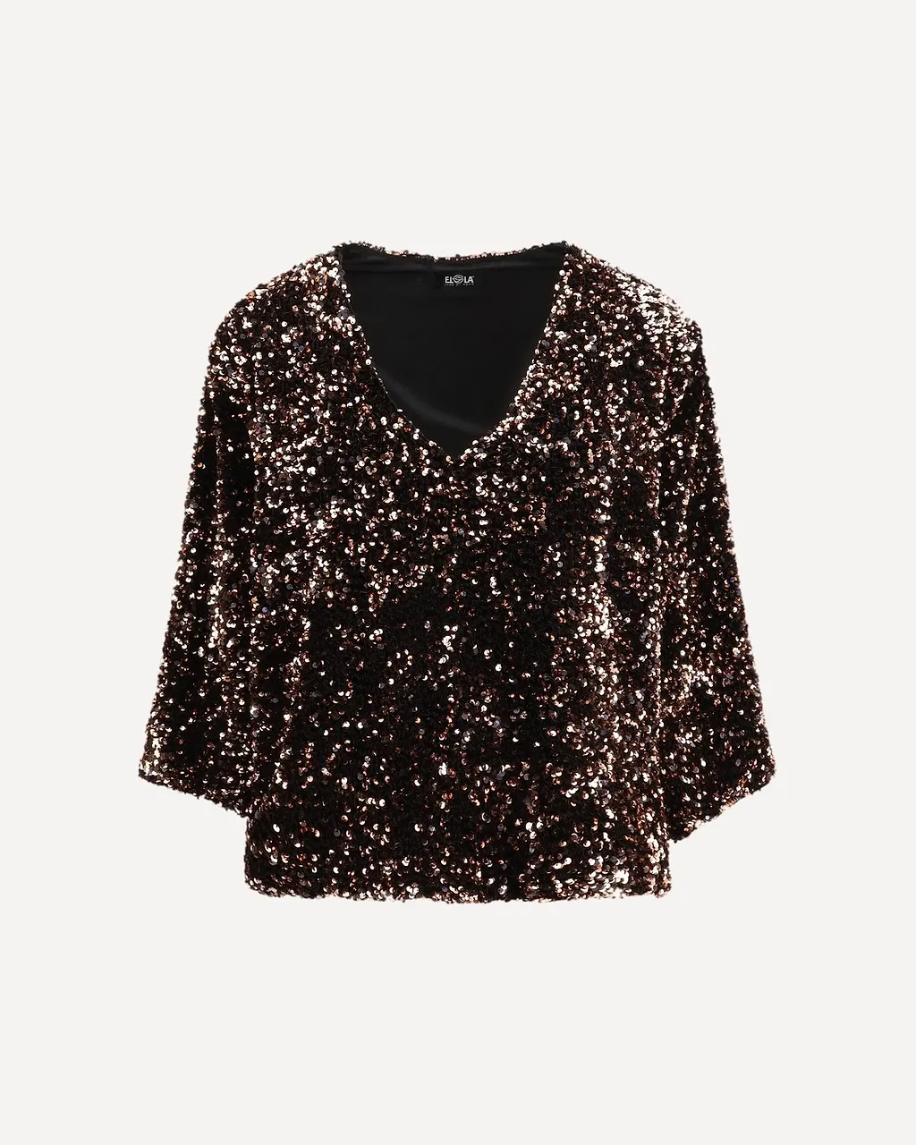 Ella V-Neck Sequined Blouse