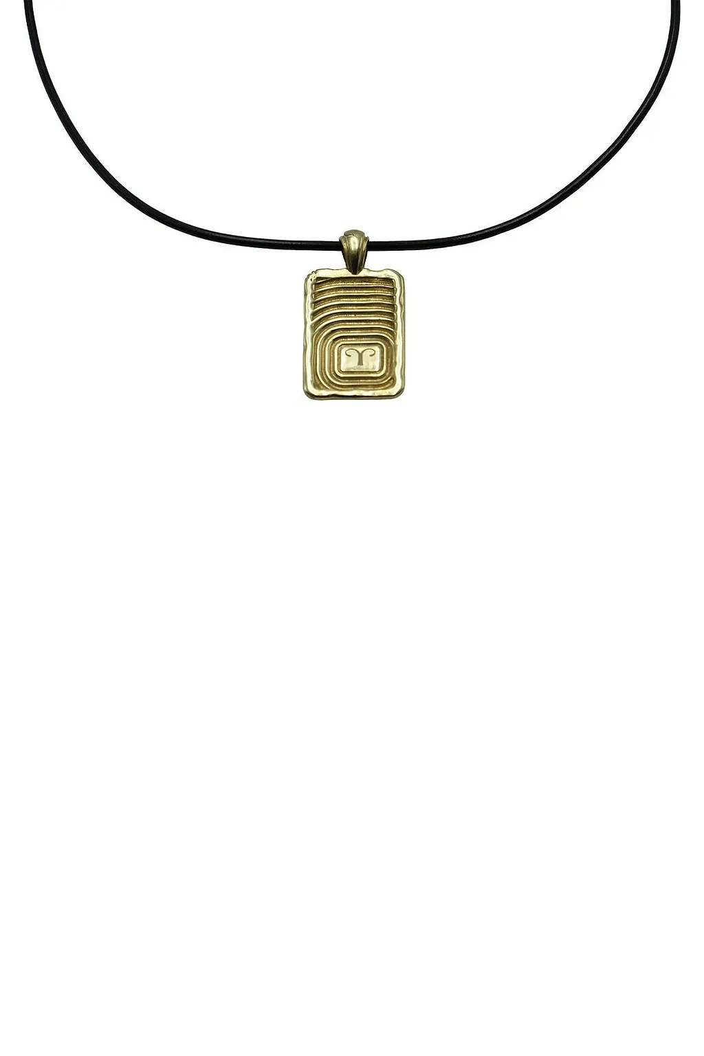 Ellery Aries Rectangular Pendant Necklace