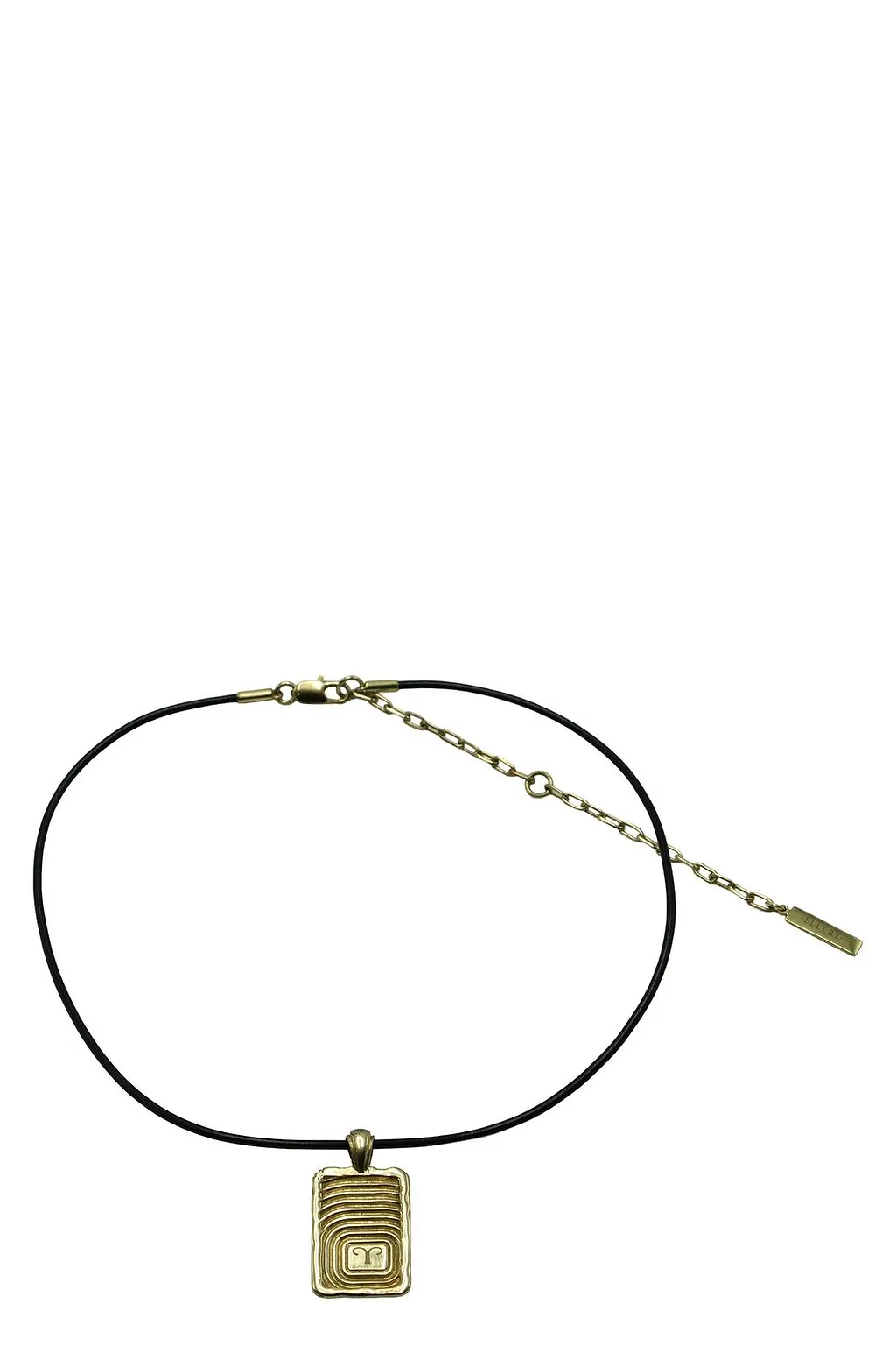Ellery Aries Rectangular Pendant Necklace